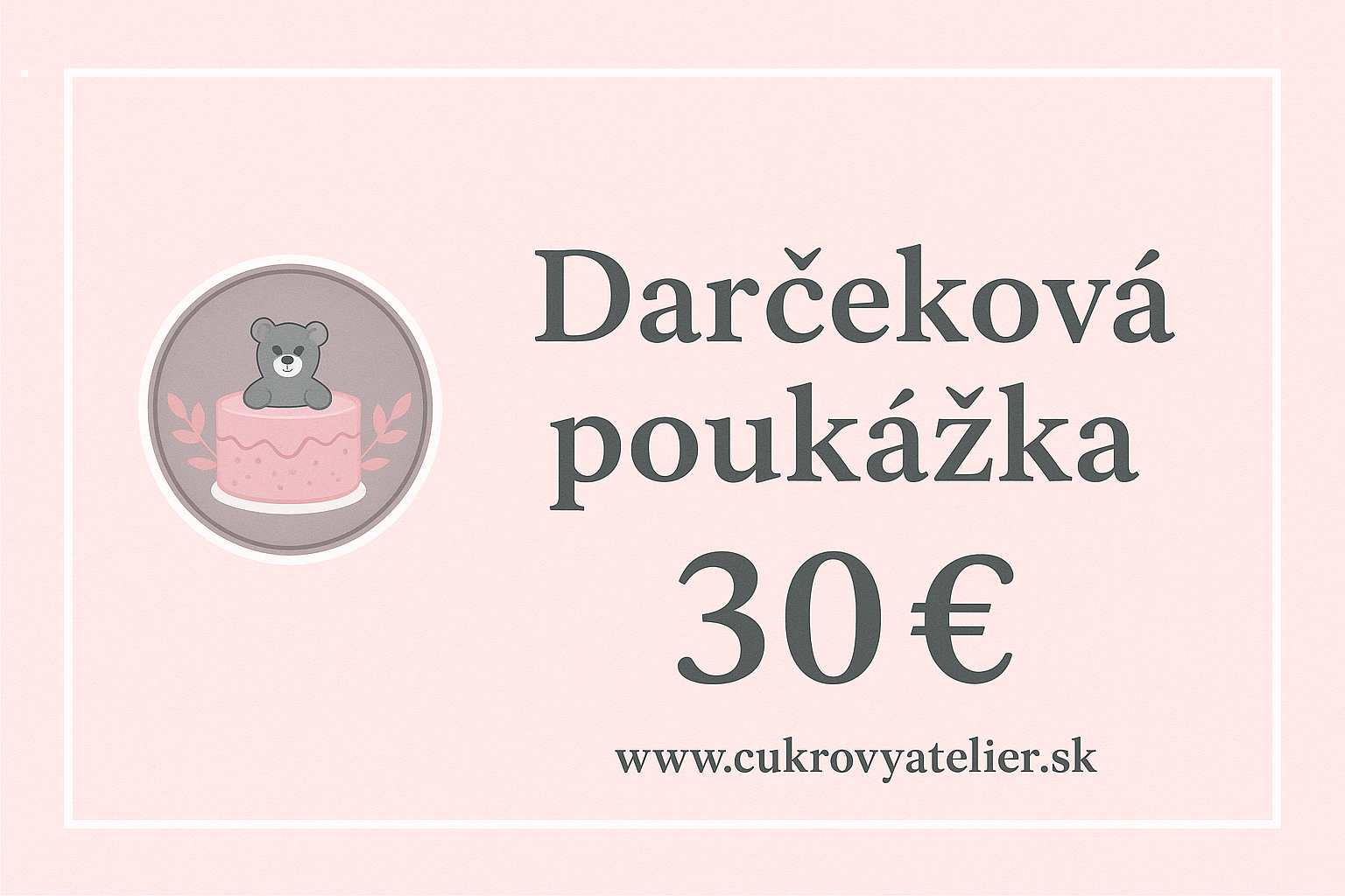 Darčeková poukážka na 30€