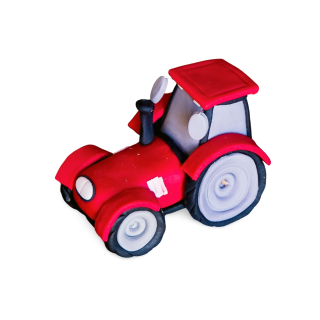 Traktor červený