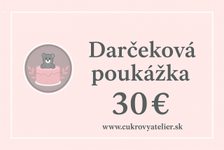 Darčeková poukážka na 30€