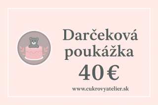 Darčeková poukážka na 40€