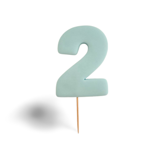 8cm číslo 2- modré 