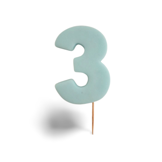 8cm číslo 3- modré 