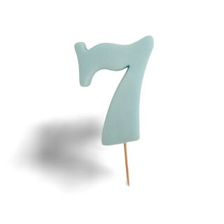 8cm číslo 7- modré 