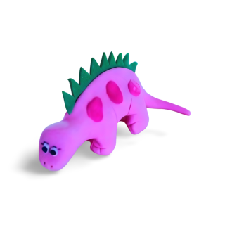 Cukrová figúrka Dino ružový 